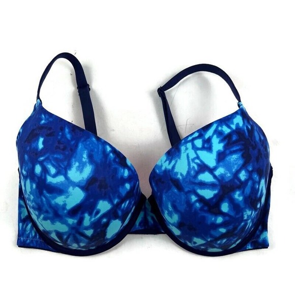 PINK Victoria's Secret Other - Victoria’s Secret PINK Bra Womens 34DD Blue Wear Everywhere Push Up